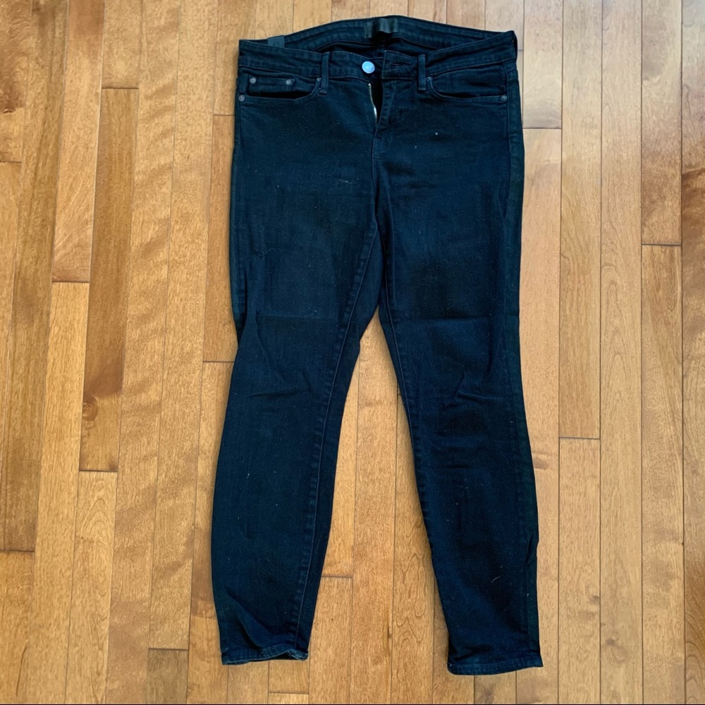 Vince black skinny denim 29 side stripe